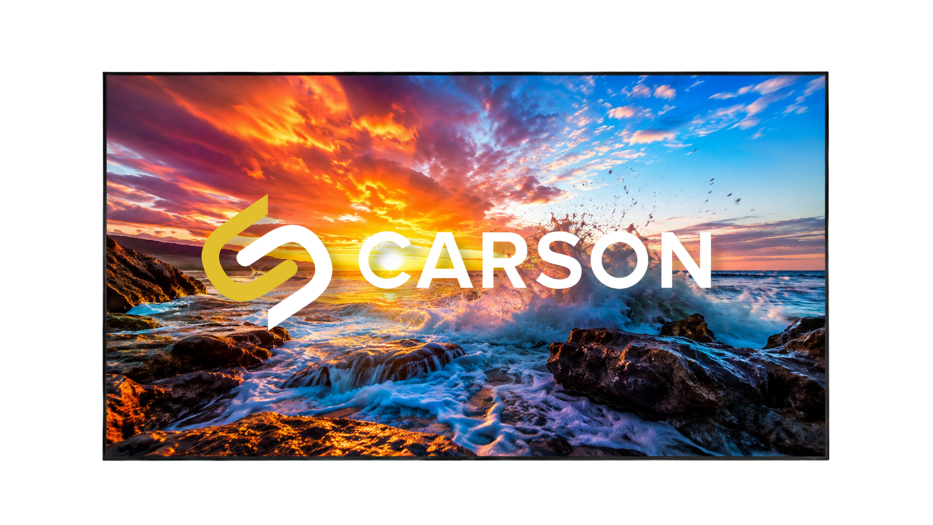 Carson One Zero HDR Alpha Matt II Fixed Frame Projector Screen | 16:9